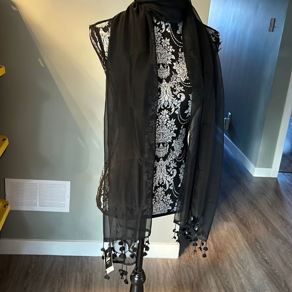 Echo Design Black Shawl NEW